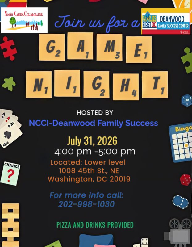 Deanwood Family Fun Game Night July 2026