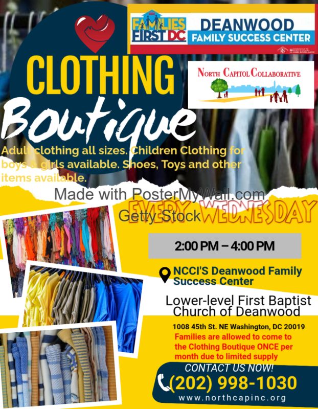 July 2026 Clothing Drive Flyer