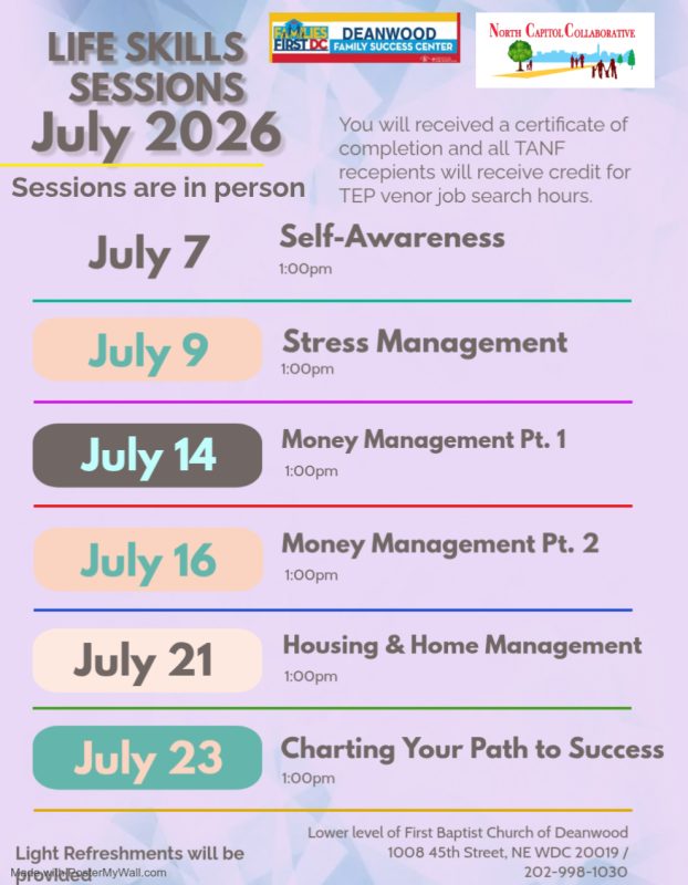 Life Skills Flyer July 2026